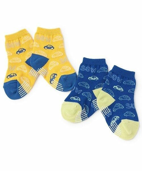 sense of wonder / センス オブ ワンダー ソックス | バイカラークルマ柄クルーソックス | 詳細5