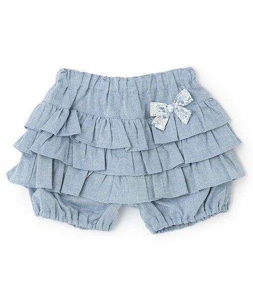 sense of wonder / センス オブ ワンダー ショート・ハーフ・半端丈パンツ | 【オーガニック】フリルショートパンツ（ブルー）
