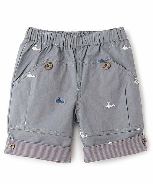 sense of wonder / センス オブ ワンダー ショート・ハーフ・半端丈パンツ | クジラシシュウハーフパンツ(グレー)