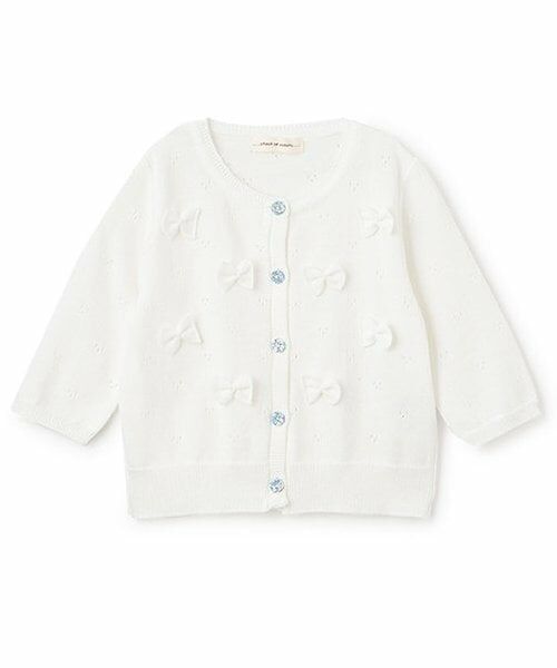 sense of wonder / センス オブ ワンダー カーディガン・ボレロ | リボンカーディガン（オフ ホワイト）