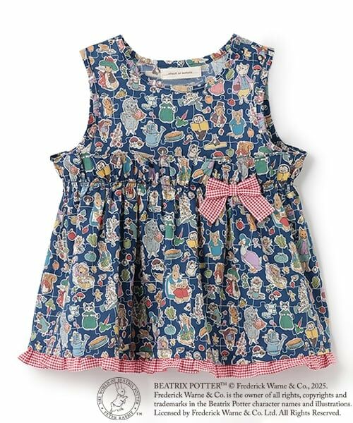 sense of wonder / センス オブ ワンダー その他トップス | 『ピーターラビット（TM）』リバティリボンチュニック（紺）