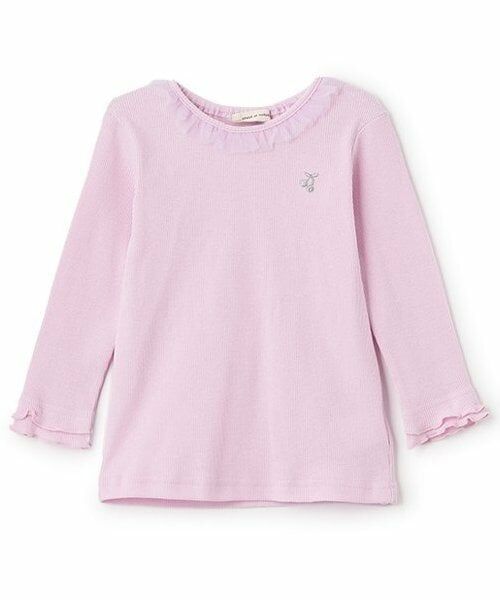 sense of wonder / センス オブ ワンダー Tシャツ | メローフリル長袖Tシャツ（ラベンダー）