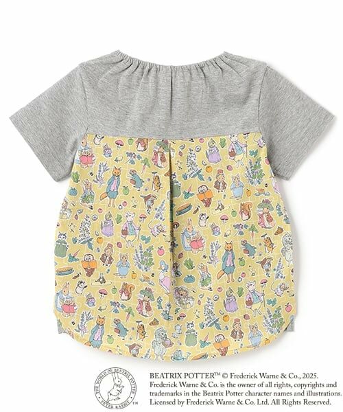 sense of wonder / センス オブ ワンダー Tシャツ | 『ピーターラビット(TM)』リバティ切替半袖Tシャツ | 詳細1