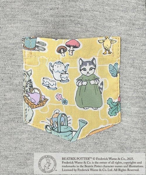 sense of wonder / センス オブ ワンダー Tシャツ | 『ピーターラビット(TM)』リバティ切替半袖Tシャツ | 詳細4