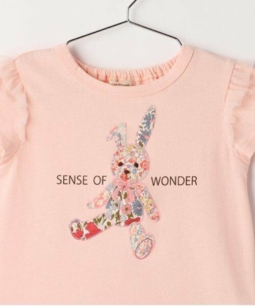 sense of wonder / センス オブ ワンダー Tシャツ | リバティウサギアップリケＴシャツ | 詳細2