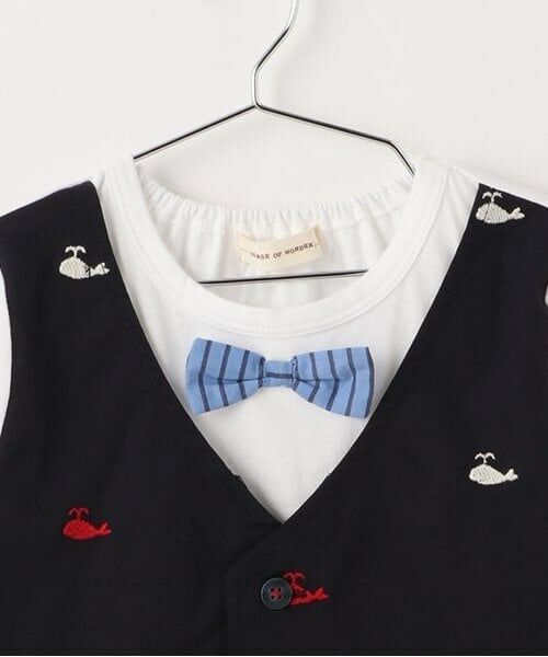 sense of wonder / センス オブ ワンダー Tシャツ | クジラシシュウベストレイヤード長袖Tシャツ | 詳細2