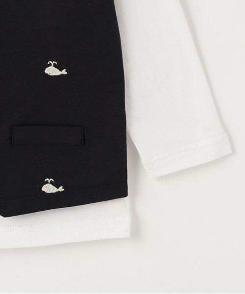 sense of wonder / センス オブ ワンダー Tシャツ | クジラシシュウベストレイヤード長袖Tシャツ | 詳細5