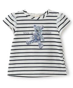 sense of wonder / センス オブ ワンダー Tシャツ | リバティクマアップリケＴシャツ