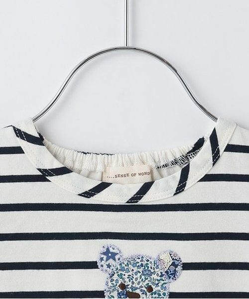 sense of wonder / センス オブ ワンダー Tシャツ | リバティクマアップリケＴシャツ | 詳細2