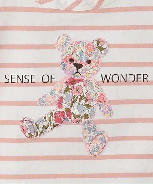 sense of wonder / センス オブ ワンダー Tシャツ | リバティクマアップリケＴシャツ | 詳細4