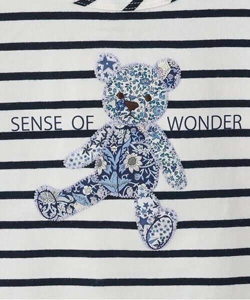 sense of wonder / センス オブ ワンダー Tシャツ | リバティクマアップリケＴシャツ | 詳細5