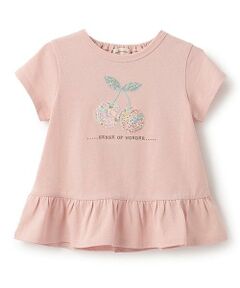sense of wonder / センス オブ ワンダー Tシャツ | リバティチェリーアップリケTシャツ