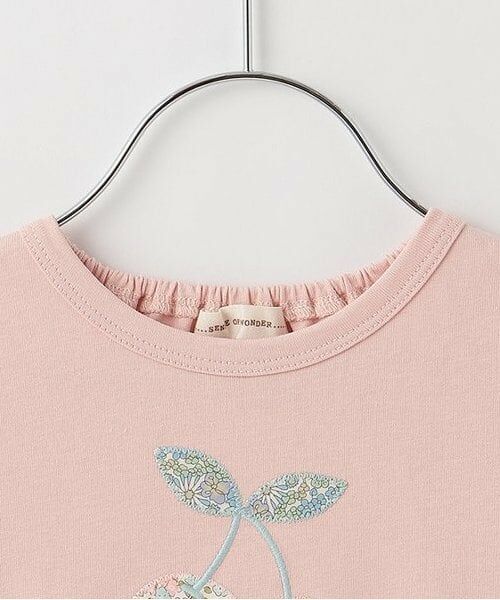 sense of wonder / センス オブ ワンダー Tシャツ | リバティチェリーアップリケTシャツ | 詳細2