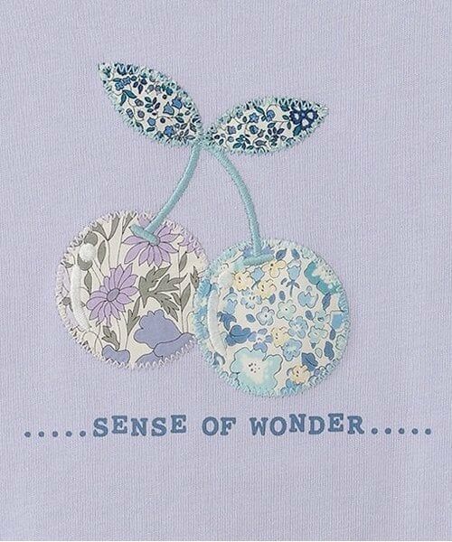sense of wonder / センス オブ ワンダー Tシャツ | リバティチェリーアップリケTシャツ | 詳細4