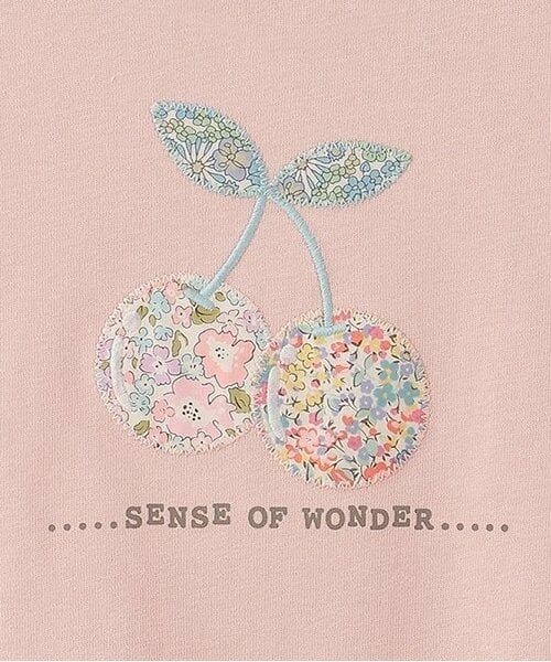 sense of wonder / センス オブ ワンダー Tシャツ | リバティチェリーアップリケTシャツ | 詳細5