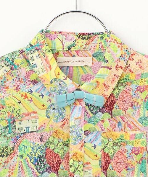 sense of wonder / センス オブ ワンダー Tシャツ | ロイヤルオークハウス蝶タイつき半袖シャツ | 詳細3
