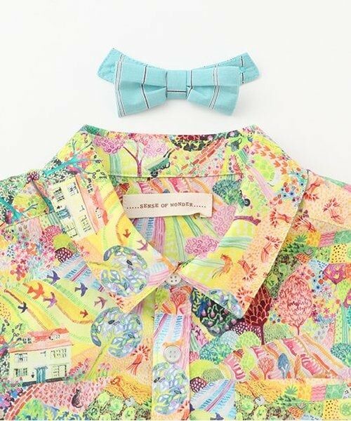 sense of wonder / センス オブ ワンダー Tシャツ | ロイヤルオークハウス蝶タイつき半袖シャツ | 詳細4