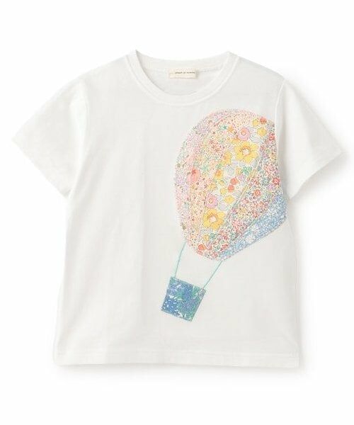 sense of wonder / センス オブ ワンダー Tシャツ | リバティ気球半袖Tシャツ（オフ ホワイト）