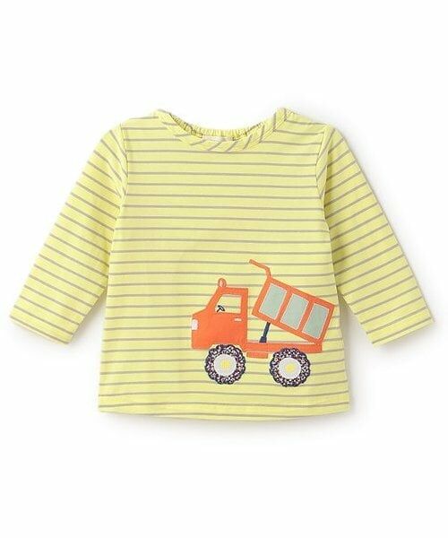 sense of wonder / センス オブ ワンダー Tシャツ | トラックボーダー長袖Tシャツ（黄）