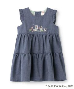 sense of wonder / センス オブ ワンダー ミニ丈・ひざ丈ワンピース | 『ピーターラビット（TM）』シシュウジャンパースカート