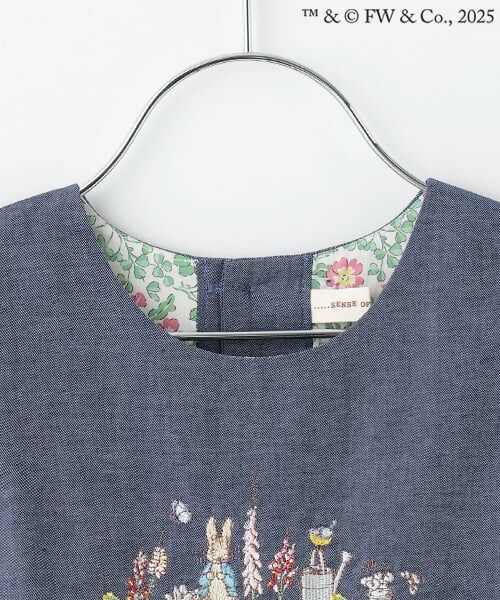 sense of wonder / センス オブ ワンダー ミニ丈・ひざ丈ワンピース | 『ピーターラビット（TM）』シシュウジャンパースカート | 詳細2