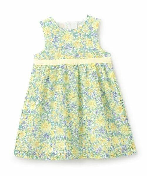 sense of wonder / センス オブ ワンダー ミニ丈・ひざ丈ワンピース | フラワーレースワンピース（レモン イエロー）