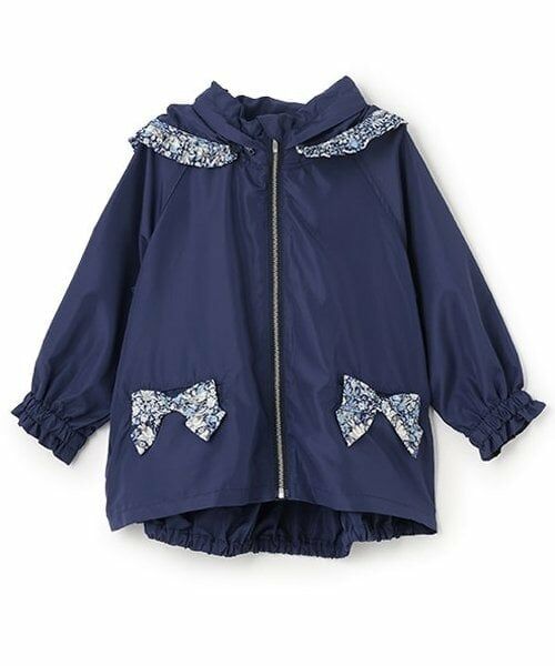 sense of wonder / センス オブ ワンダー ブルゾン | リバティリボンウィンドブレーカー（紺）