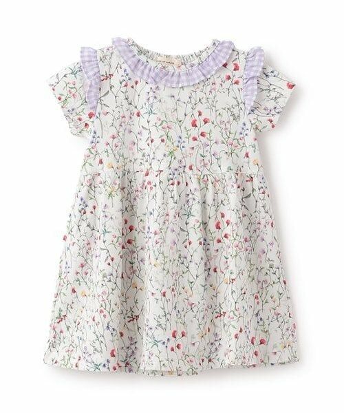 sense of wonder / センス オブ ワンダー ミニ丈・ひざ丈ワンピース | ボタニカルガーデンワンピース（ラベンダー）