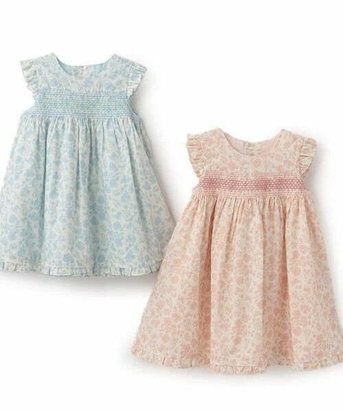 sense of wonder / センス オブ ワンダー ミニ丈・ひざ丈ワンピース | 小花スモッキングワンピース | 詳細7