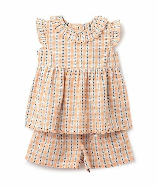 sense of wonder / センス オブ ワンダー その他トップス | ドビーギンガムセットアップ（オレンジ）