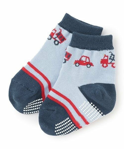 sense of wonder / センス オブ ワンダー ソックス | クルマ柄クルーソックス(ブルー)