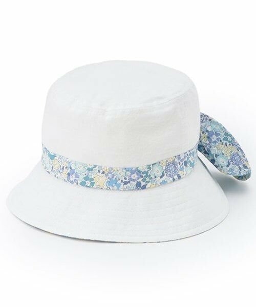 sense of wonder / センス オブ ワンダー ハット | 【オーガニック】リバティGIRLS日除け帽子（オフ ホワイト）