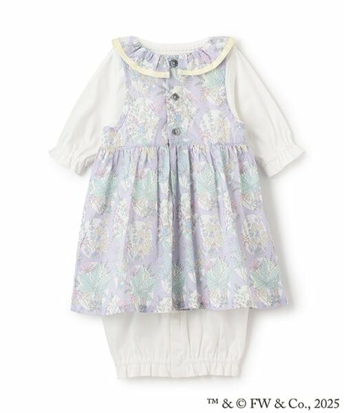 sense of wonder / センス オブ ワンダー ロンパース | 『ピーターラビット（TM）』アピス シルク プロテイン加工エプロン付き２WAYオール | 詳細1