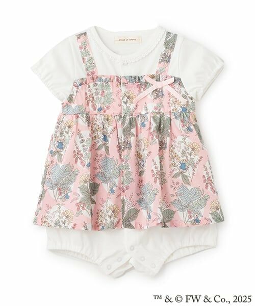 sense of wonder / センス オブ ワンダー ロンパース | 『ピーターラビット（TM）』ホーソーン・ウォークショートオール（ピンク）