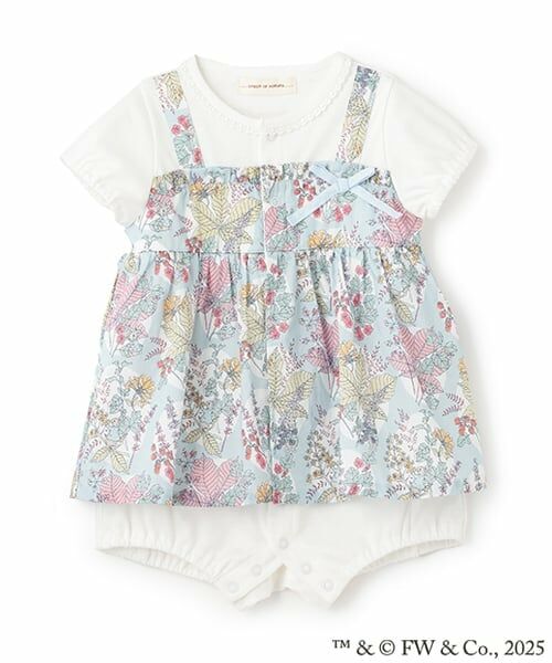 sense of wonder / センス オブ ワンダー ロンパース | 『ピーターラビット（TM）』ホーソーン・ウォークショートオール（ブルー）