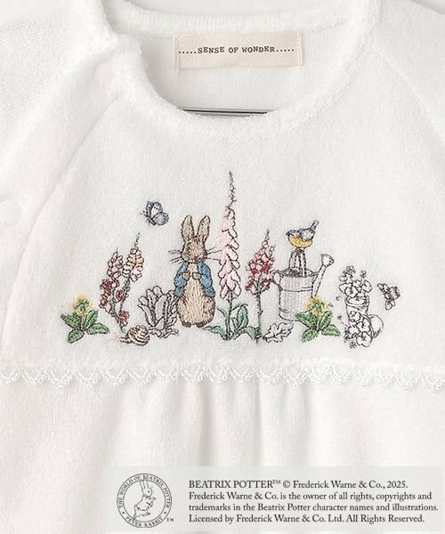 sense of wonder / センス オブ ワンダー ロンパース | 『ピーターラビット（TM）』シシュウ2WAYオール | 詳細4