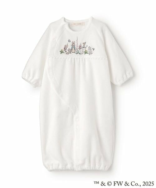 sense of wonder / センス オブ ワンダー ロンパース | 『ピーターラビット（TM）』シシュウ2WAYオール（オフ ホワイト）