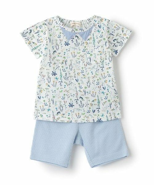 sense of wonder / センス オブ ワンダー ベビー・キッズウエア | THEO Tシャツスーツ（ブルー）