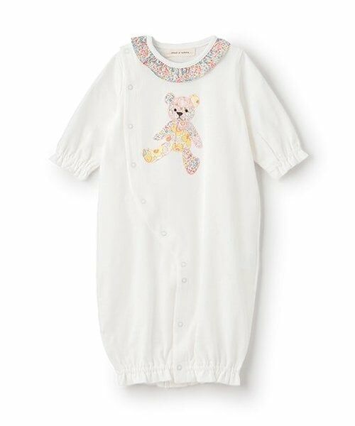 sense of wonder / センス オブ ワンダー ロンパース | リバティアップリケ2WAYオール（オフ ホワイト）