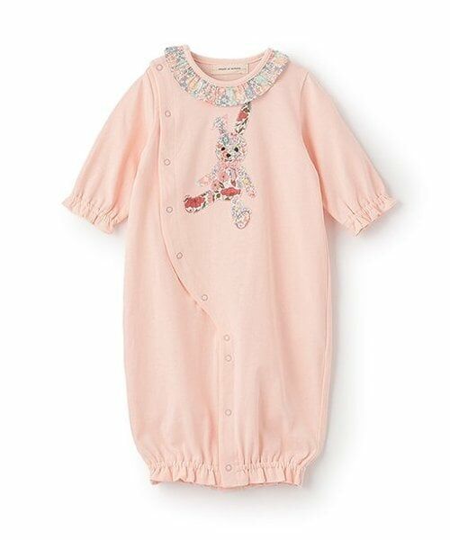 sense of wonder / センス オブ ワンダー ロンパース | リバティアップリケ2WAYオール（ピンク）