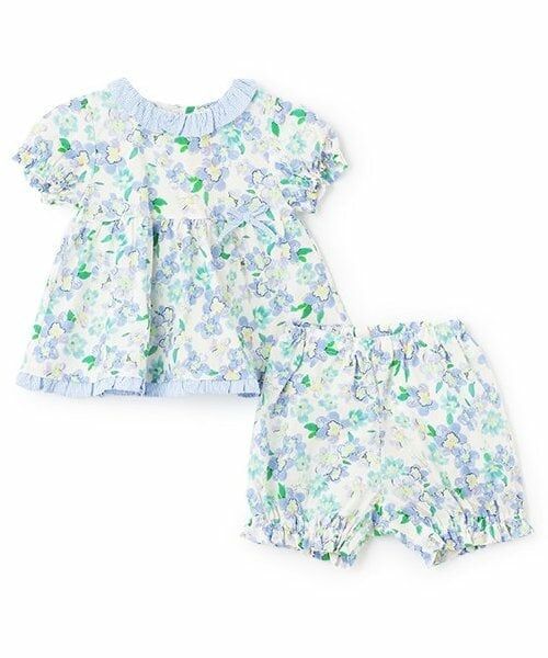 sense of wonder / センス オブ ワンダー ベビー・キッズウエア | ブロードプリントベビースーツ（ブルー）