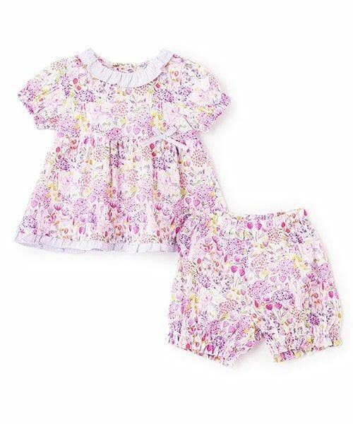 sense of wonder / センス オブ ワンダー ベビー・キッズウエア | ブロードプリントベビースーツ（ラベンダー）