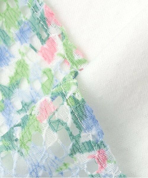 sense of wonder / センス オブ ワンダー ロンパース | フラワーレースエプロンつきショートオール | 詳細10