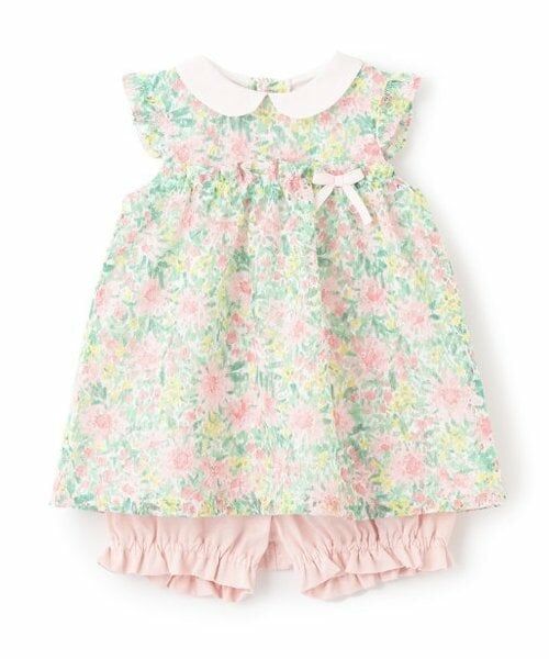 sense of wonder / センス オブ ワンダー ベビー・キッズウエア | フラワーレースベビースーツ（ピンク）