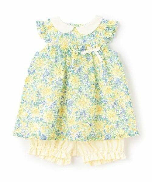 sense of wonder / センス オブ ワンダー ベビー・キッズウエア | フラワーレースベビースーツ（レモン イエロー）