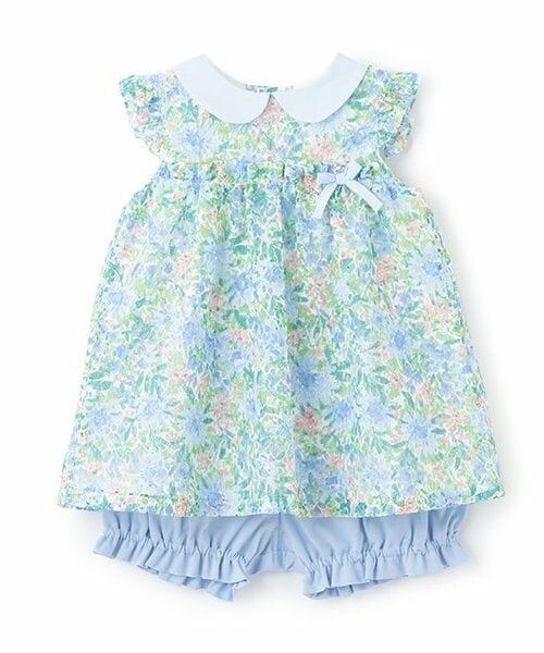 sense of wonder / センス オブ ワンダー ベビー・キッズウエア | フラワーレースベビースーツ（ブルー）