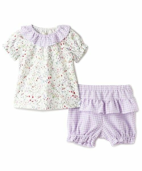 sense of wonder / センス オブ ワンダー ベビー・キッズウエア | ボタニカルガーデンベビースーツ（ラベンダー）