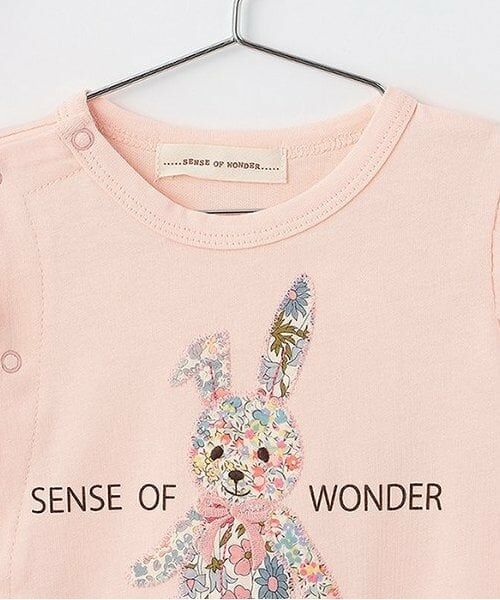 sense of wonder / センス オブ ワンダー ロンパース | リバティアップリケウサギショートオール | 詳細2
