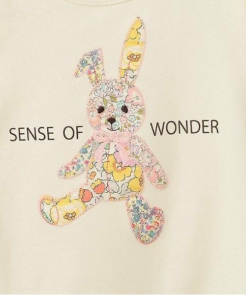 sense of wonder / センス オブ ワンダー ロンパース | リバティアップリケウサギショートオール | 詳細3
