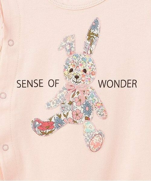 sense of wonder / センス オブ ワンダー ロンパース | リバティアップリケウサギショートオール | 詳細4